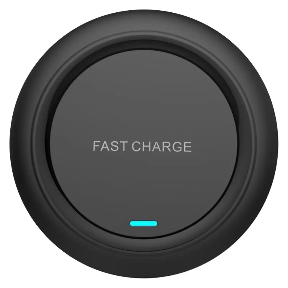 15W Trådløs Opladeplade sort