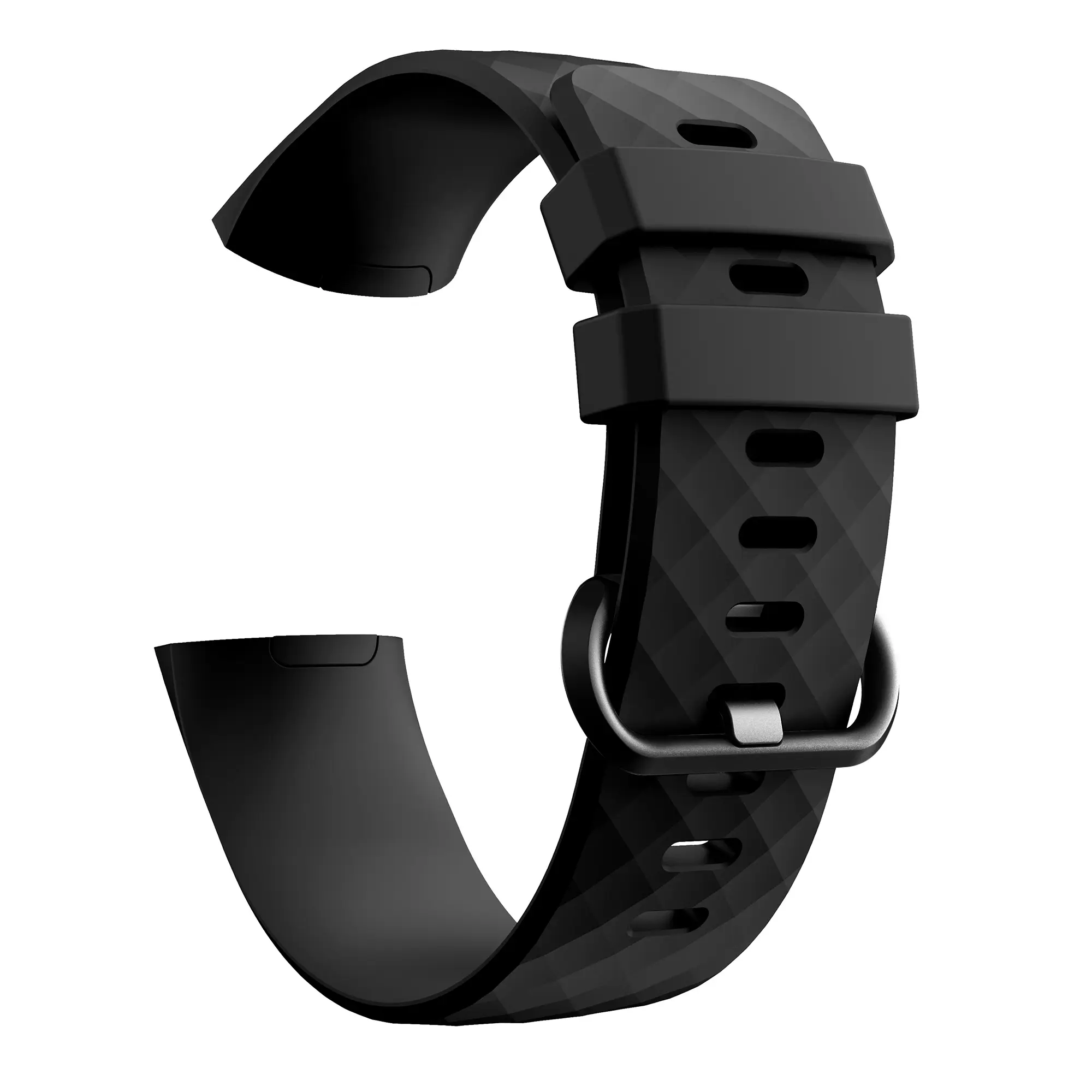 Silikonarmband Fitbit Charge 4/Charge 3 Svart