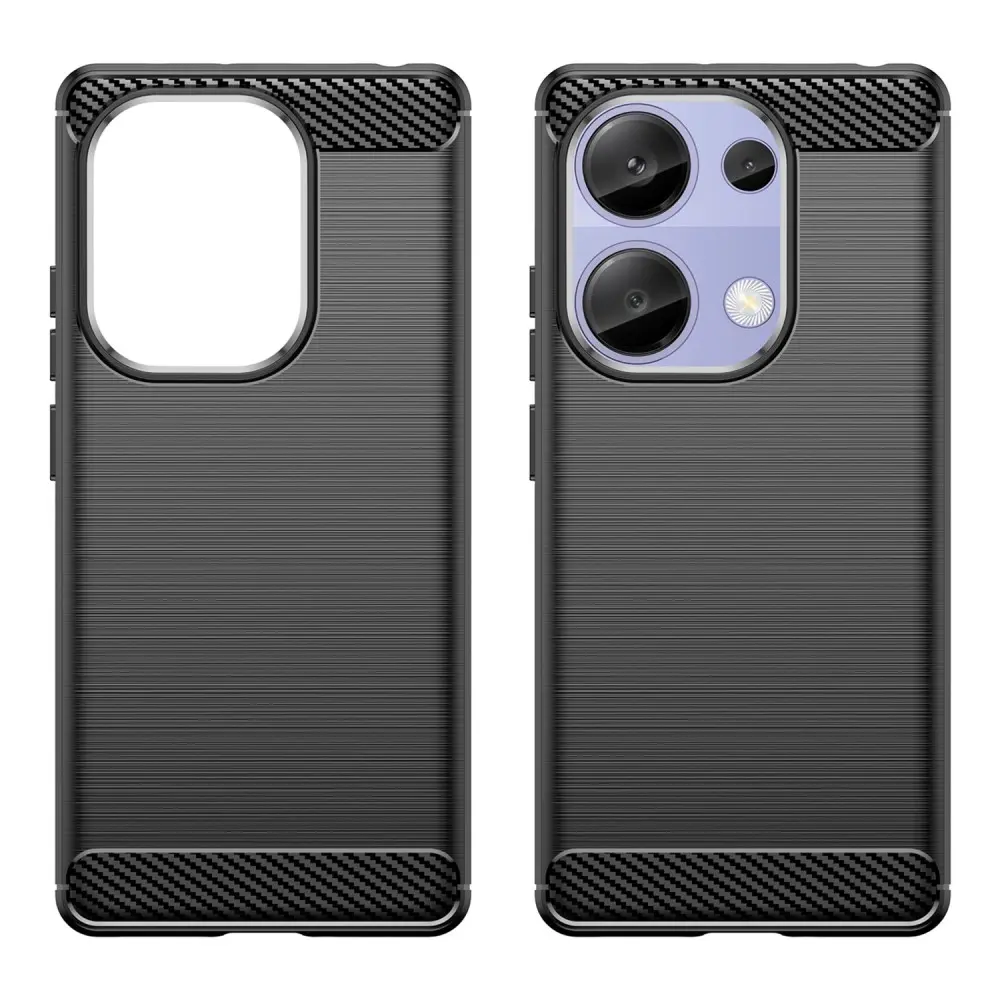 Xiaomi Redmi Note 13 4G Skal TPU Brushed Svart