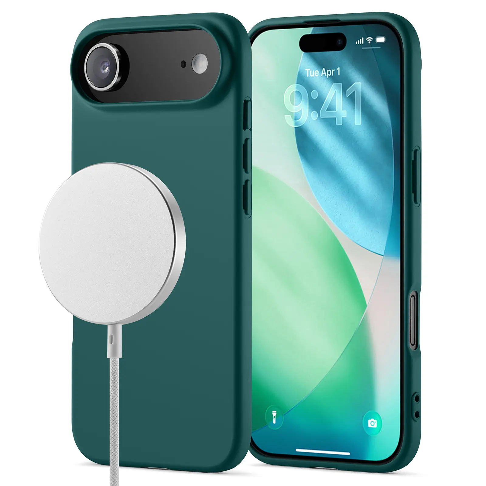 TPU Skal MagSafe iPhone Air Mörkgrön