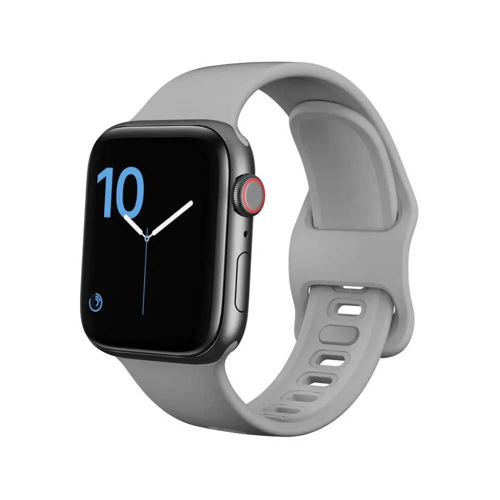 Rem af silikone til Apple Watch SE 3 44mm Grå