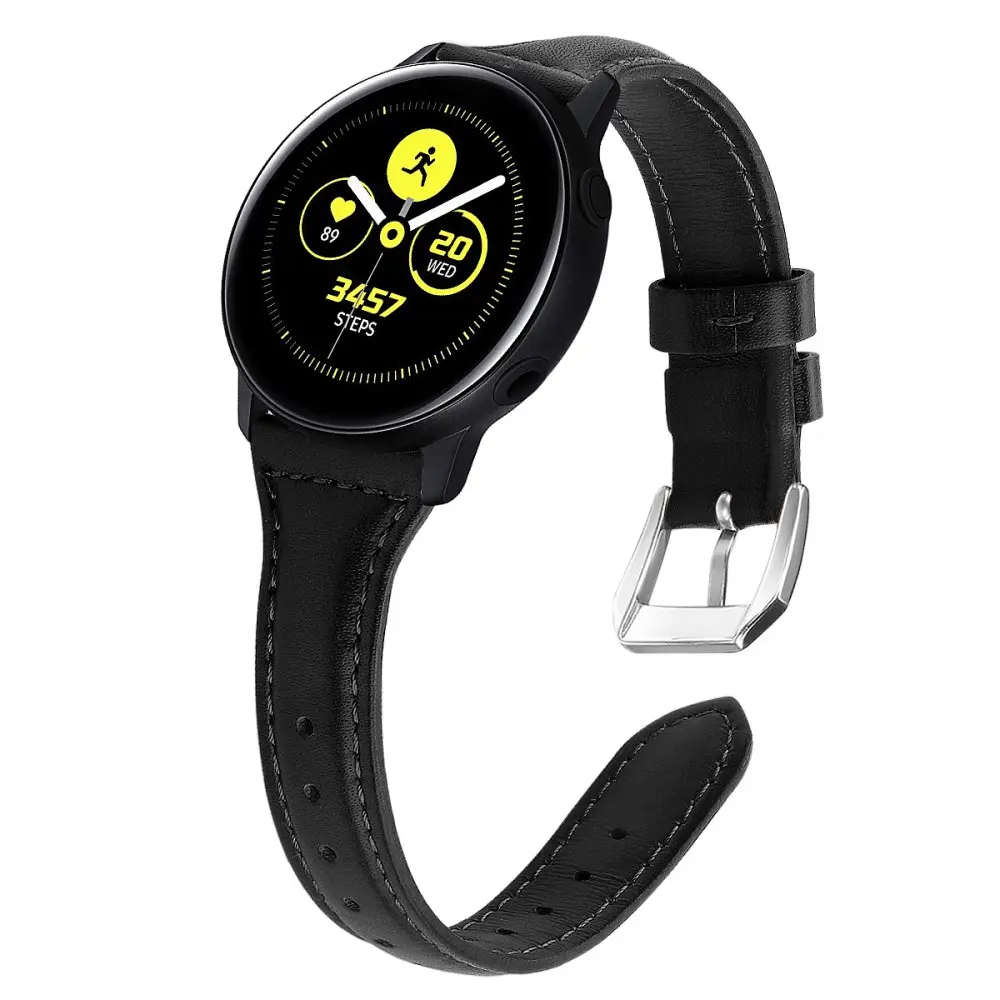 Slim Læderrem Samsung Galaxy Watch 5 44mm Sort