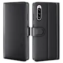 Ægte Læderetui Sony Xperia 10 V Sort