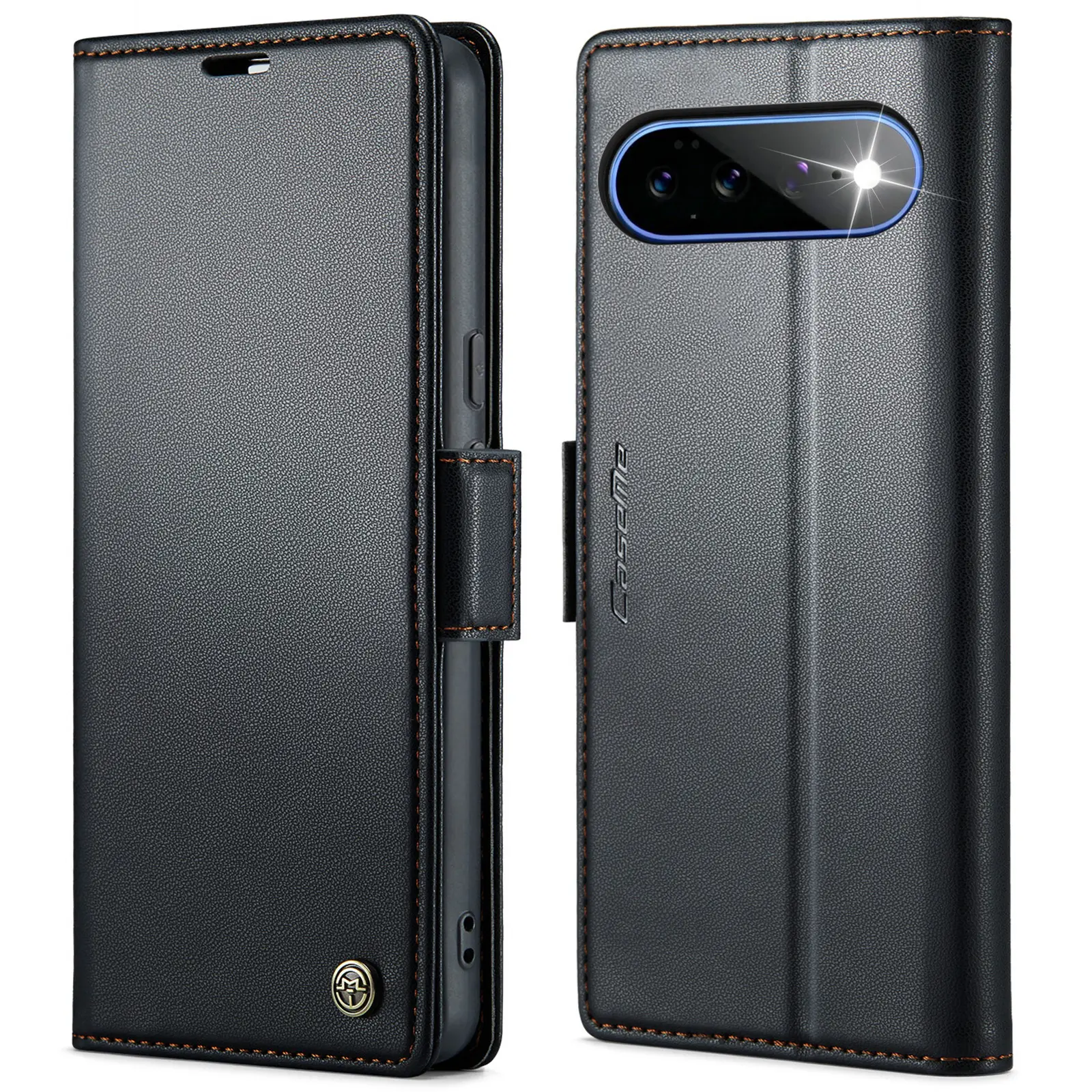RFID Slim Lompakkokotelo Google Pixel 11 Pro XL Musta