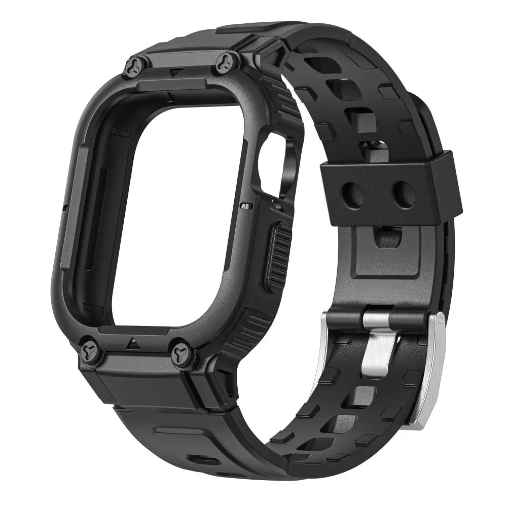Apple Watch SE 3 44mm Adventure Skal + Armband svart