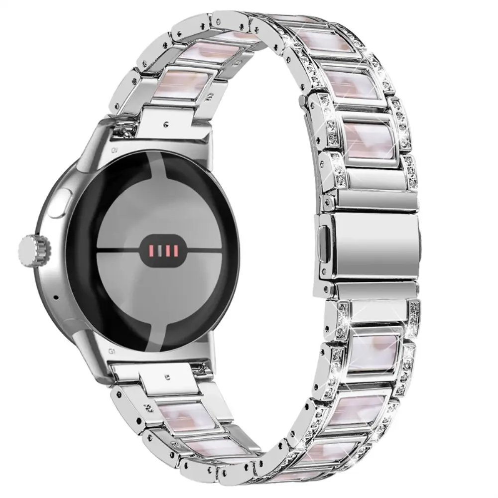 Diamond Bracelet Google Pixel Watch 3 41mm Silver Pearl
