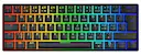 DK470 60 % mekanisk tastatur med RGB Hot-Swap KTT-brytere, Svart