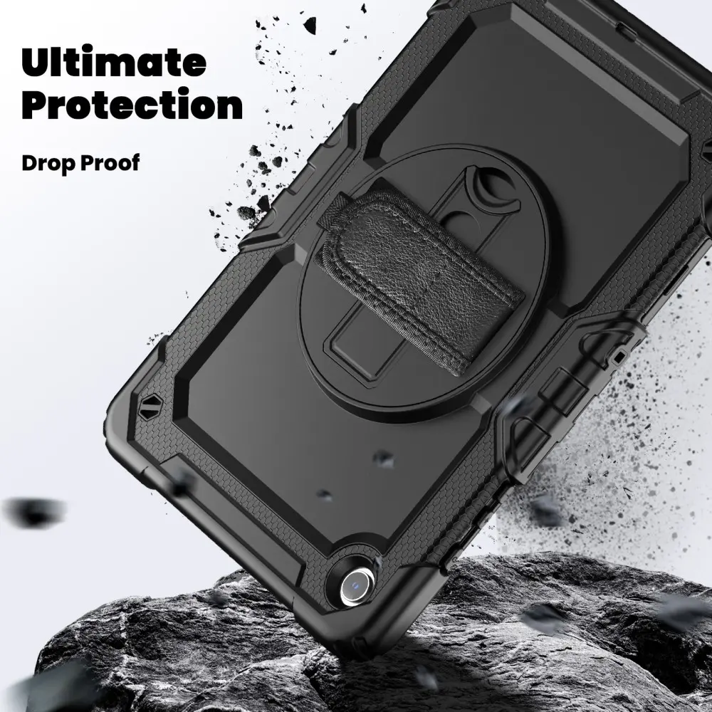 Stöttåligt Full Protection Hybridskal med axelrem Samsung Galaxy Tab A11 Plus svart