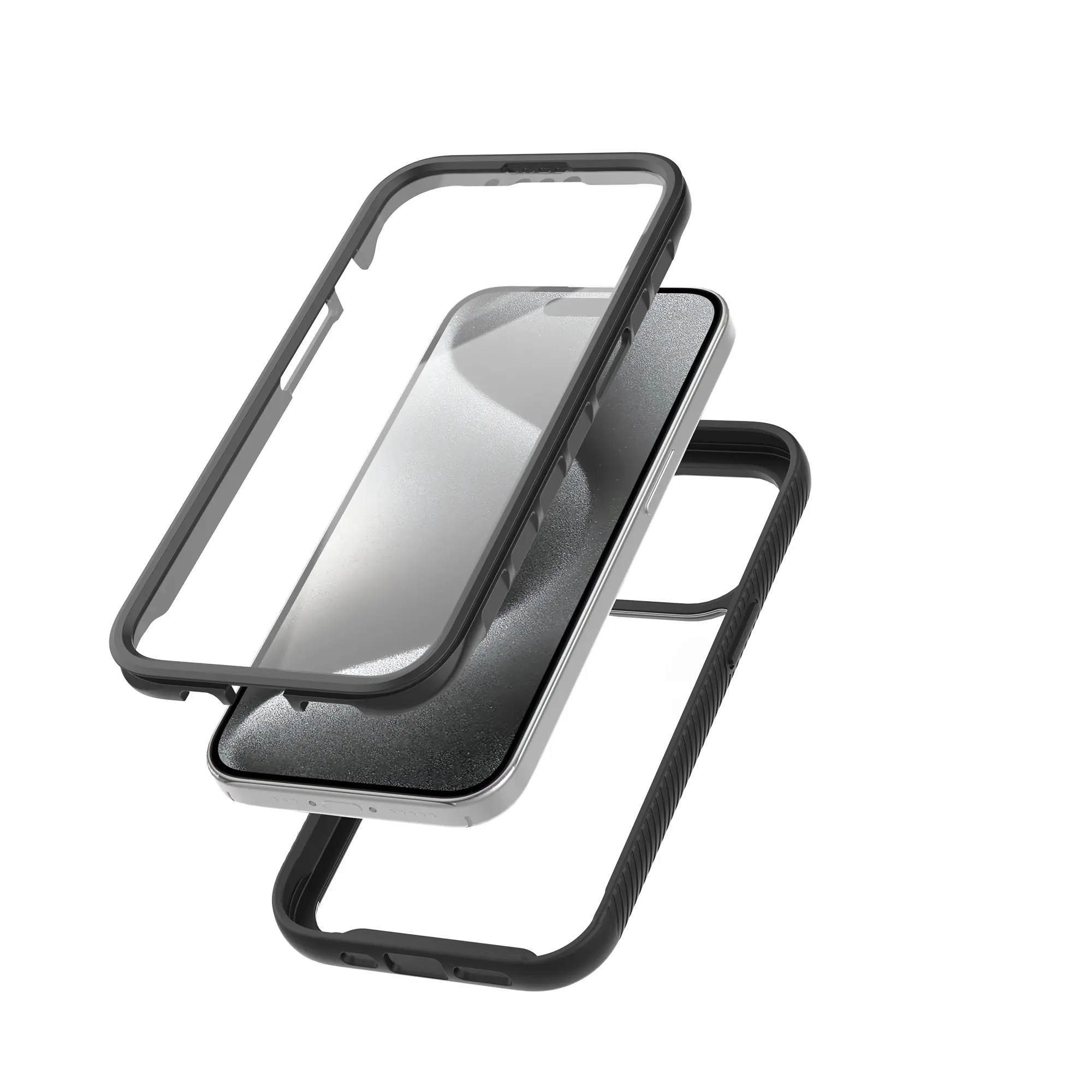 Full Protection Case iPhone 15 Pro Svart