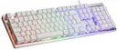 WK75 membrantangentbord LED, Vit