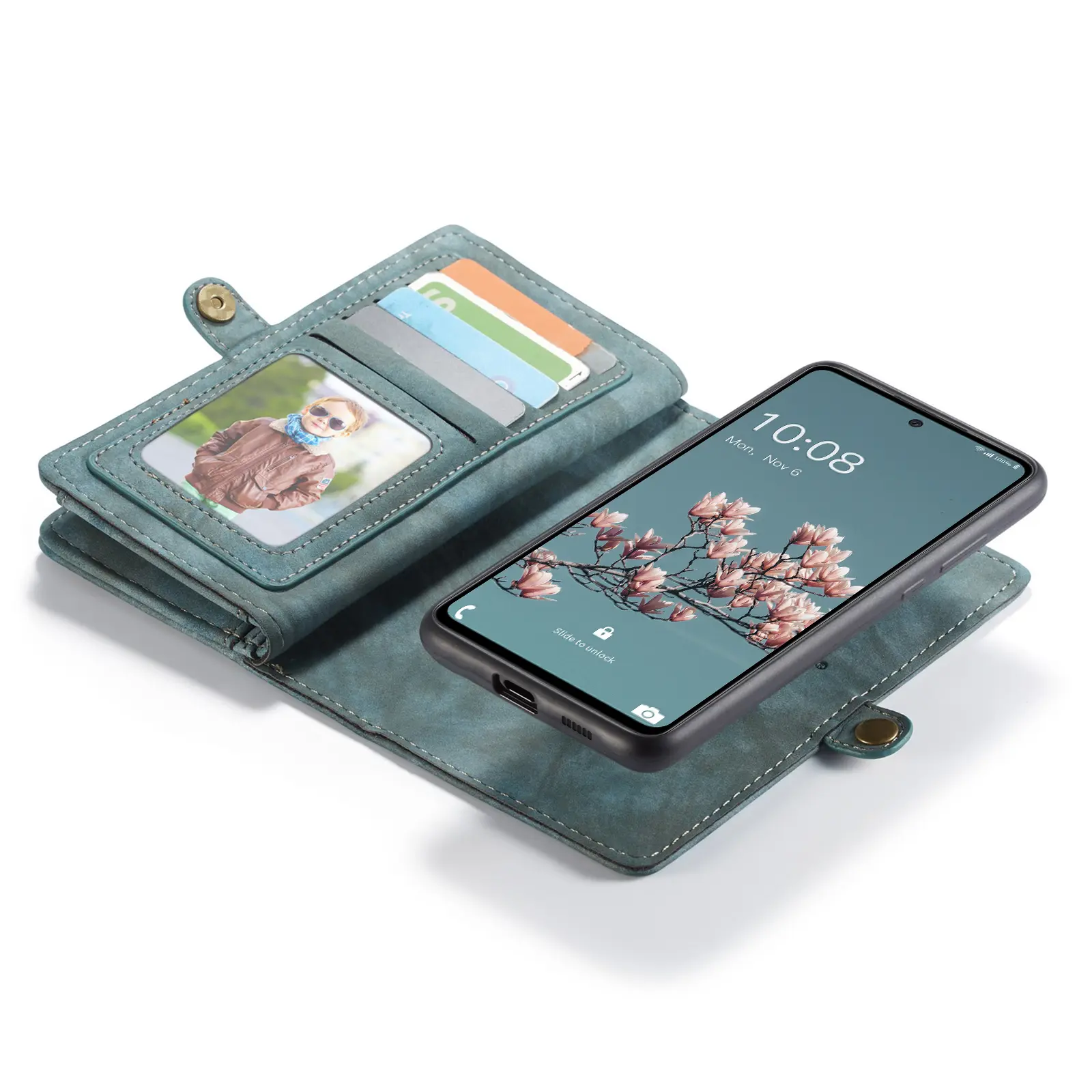 Multi-slot Plånboksfodral Samsung Galaxy A53 Blå