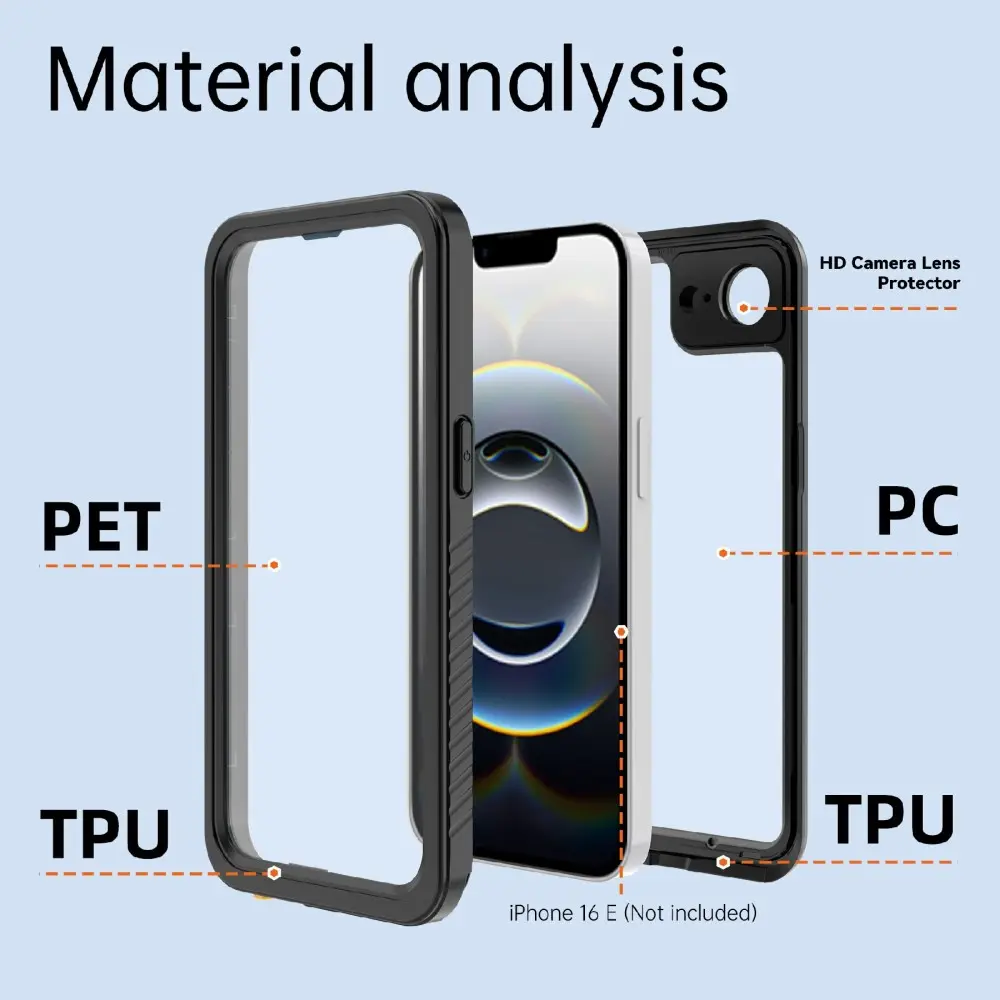 Vattentätt Skal iPhone 17e transparent
