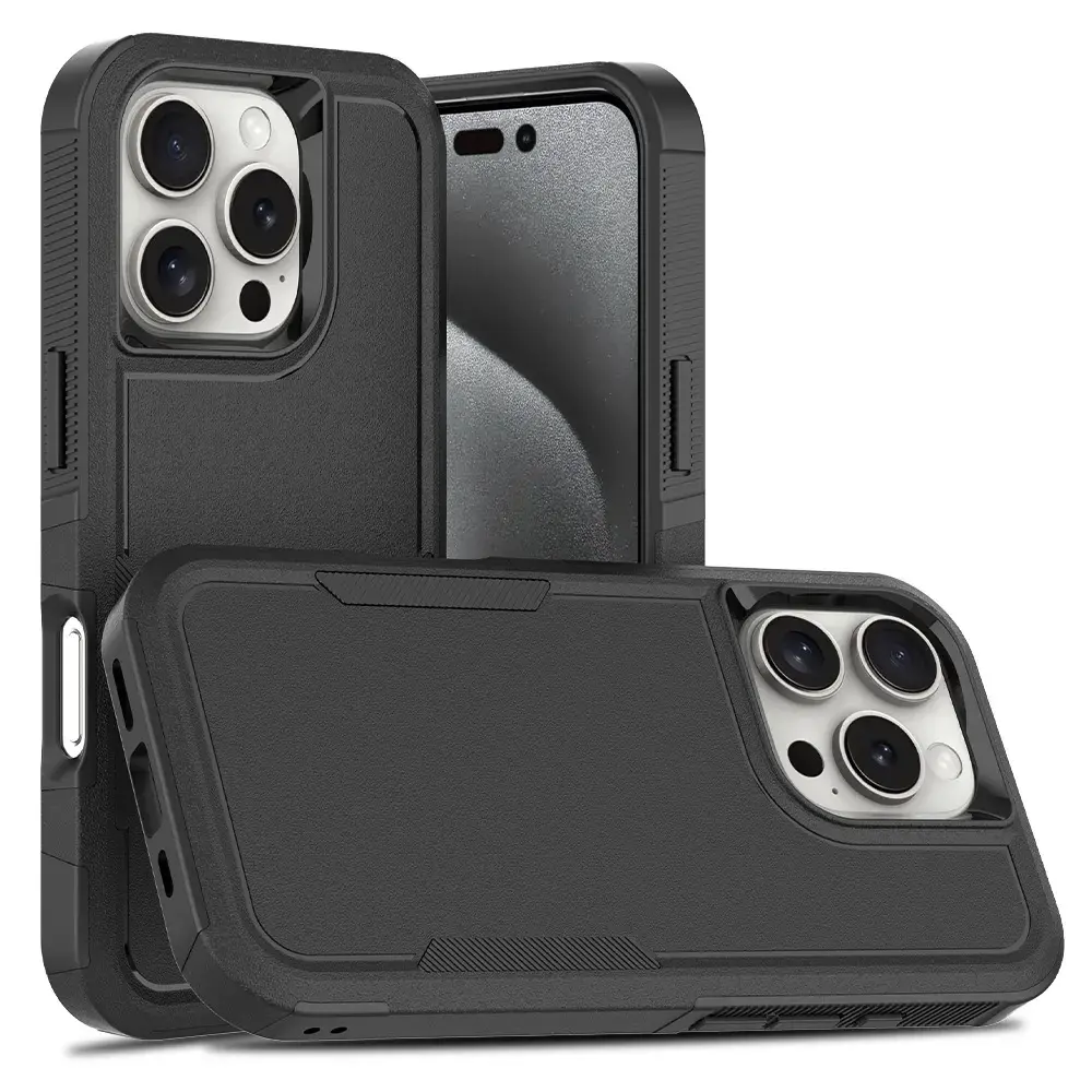 Off-road Hybridcover iPhone 16 Pro sort