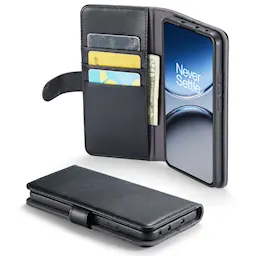 Äkta Läderfodral  OnePlus Nord 4 Svart