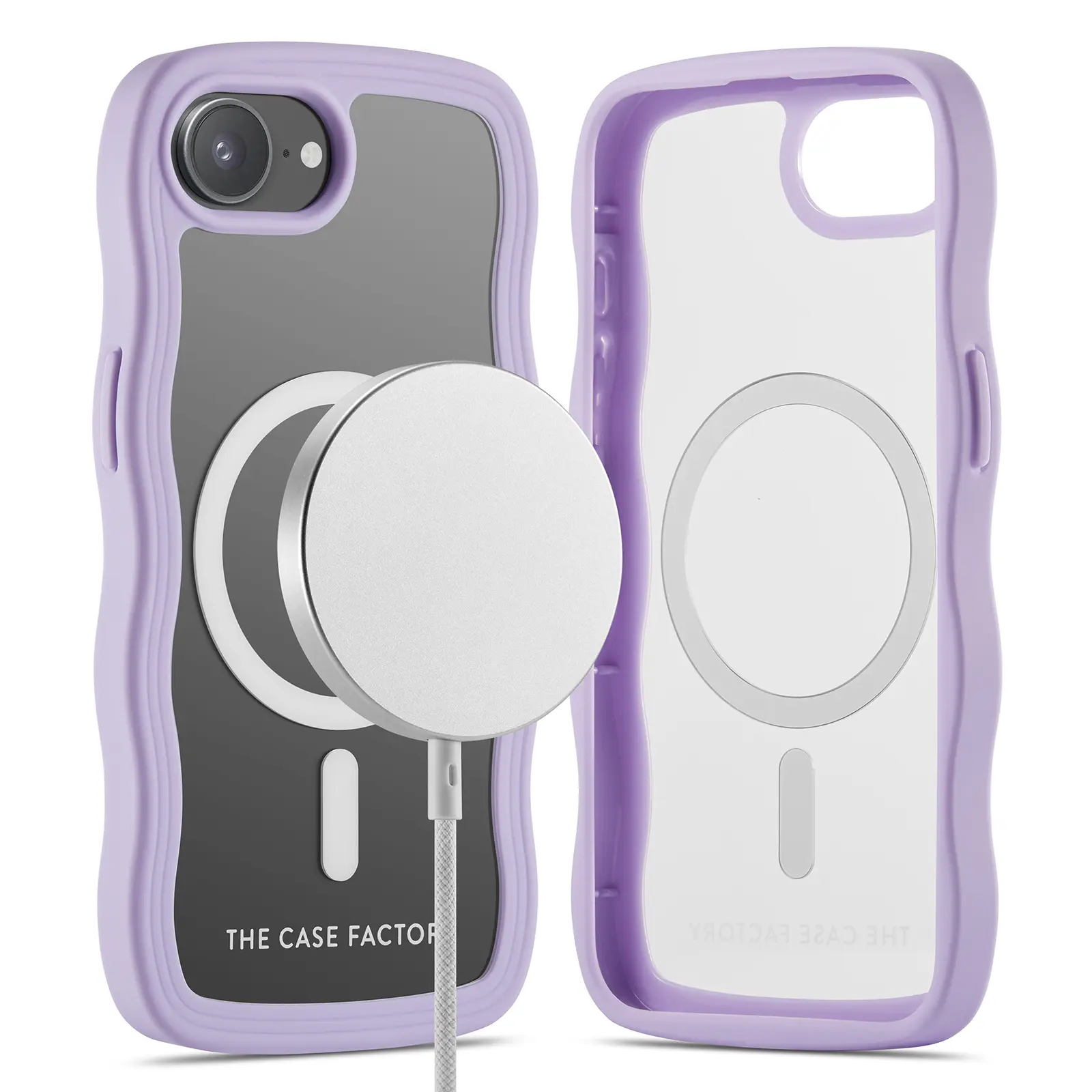 The Wave Mag Case iPhone 16e Lila