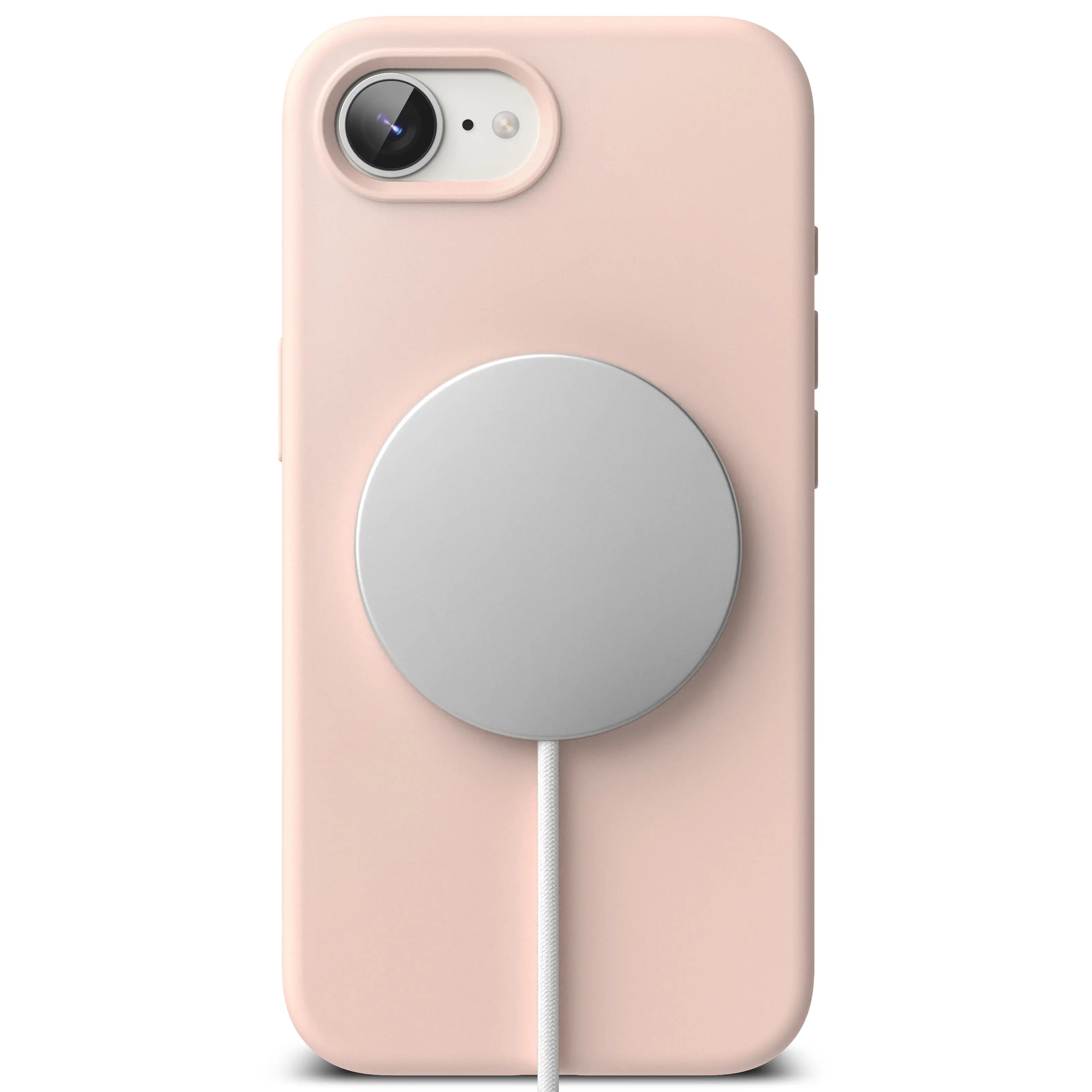 Silicone Magnetic Case iPhone 16e Pink Sand