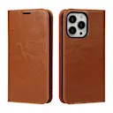 Mobiltaske Ægte Læder iPhone 12/iPhone 12 Pro Brun