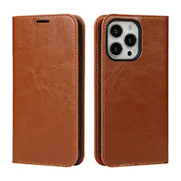 Suojakotelo Aito Nahka iPhone 12/iPhone 12 Pro Ruskea