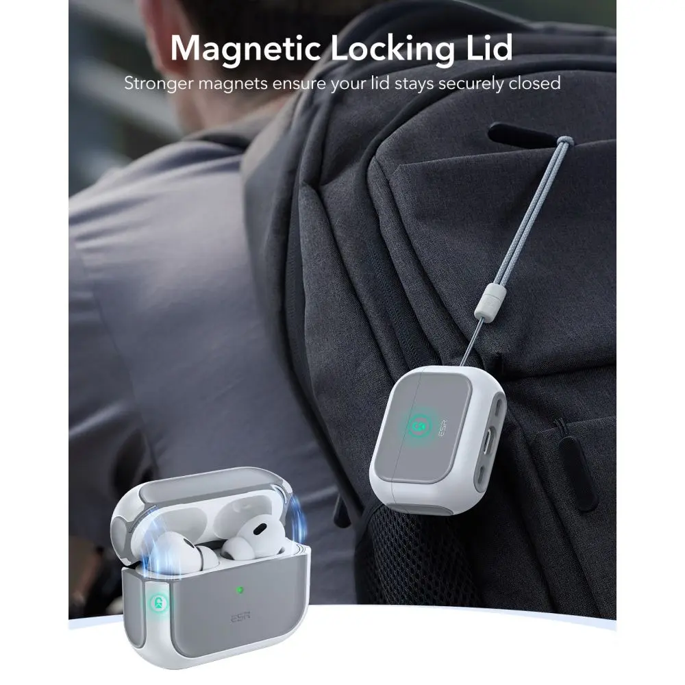 Orbit HaloLock Magsafe Skal Apple AirPods Pro 3 Vit