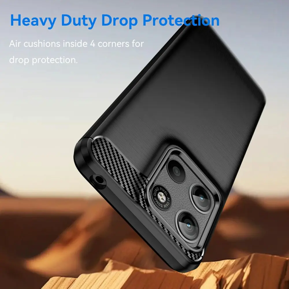 Motorola Moto G15 Power Skal TPU Brushed Svart