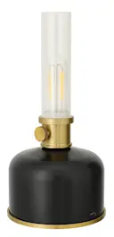Ladattava LED-öljylamppu sisäkäyttöön 22 cm, Musta