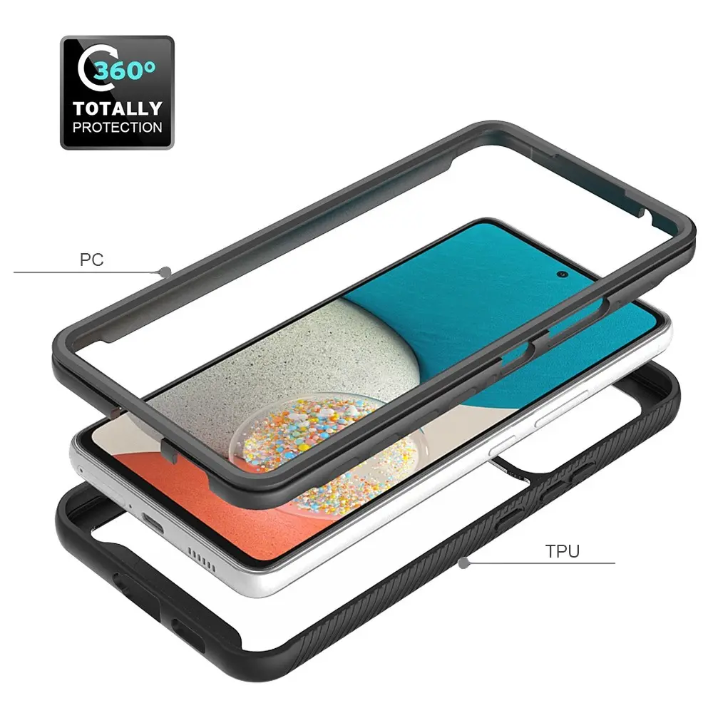 Full Cover Skal Samsung Galaxy A53 Svart