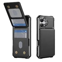 Clean Multi-slot Case iPhone 17 Svart