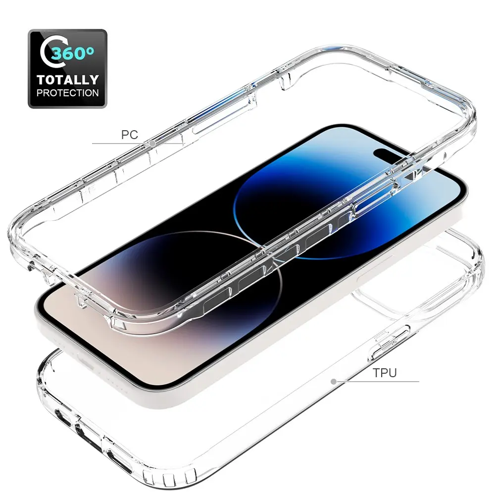 Full Cover Skal iPhone 15 Genomskinlig