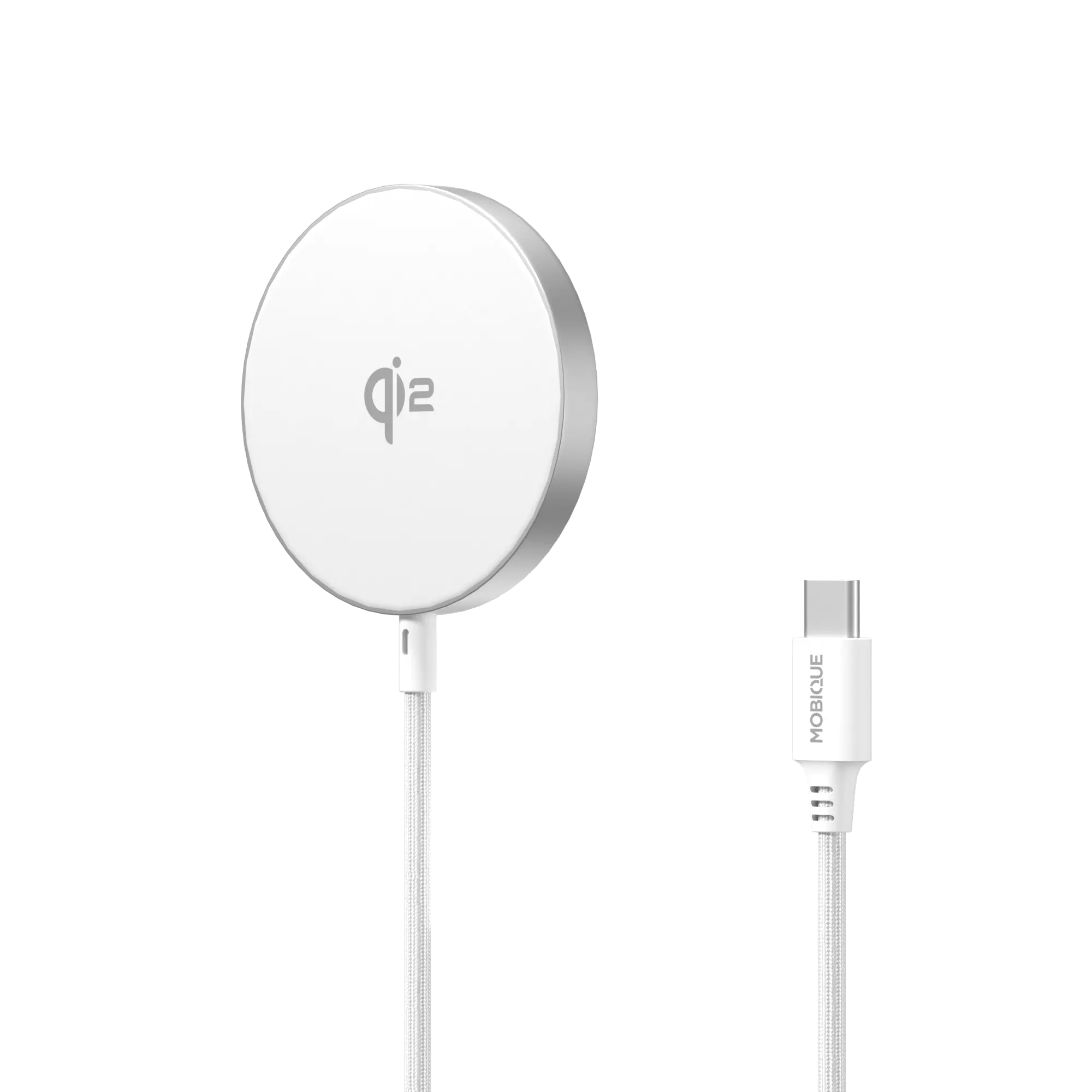 iPhone 18 Pro Max Qi2 Magnetisk Trådlös Laddare 15W vit