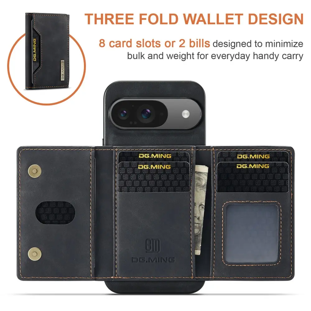 Magnetic Card Slot Case Google Pixel 9 Svart
