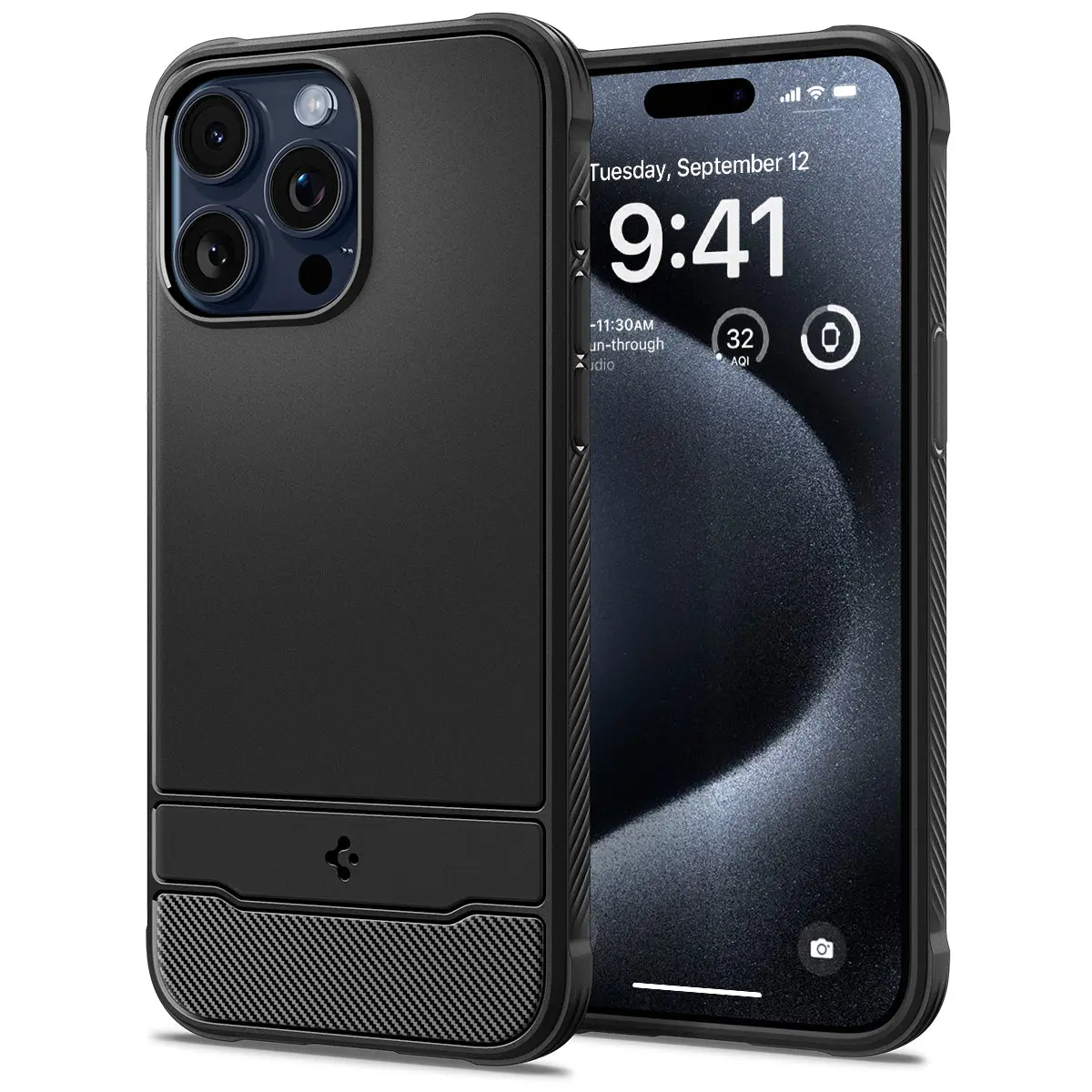 Case Rugged Armor MagSafe iPhone 15 Pro Max Black