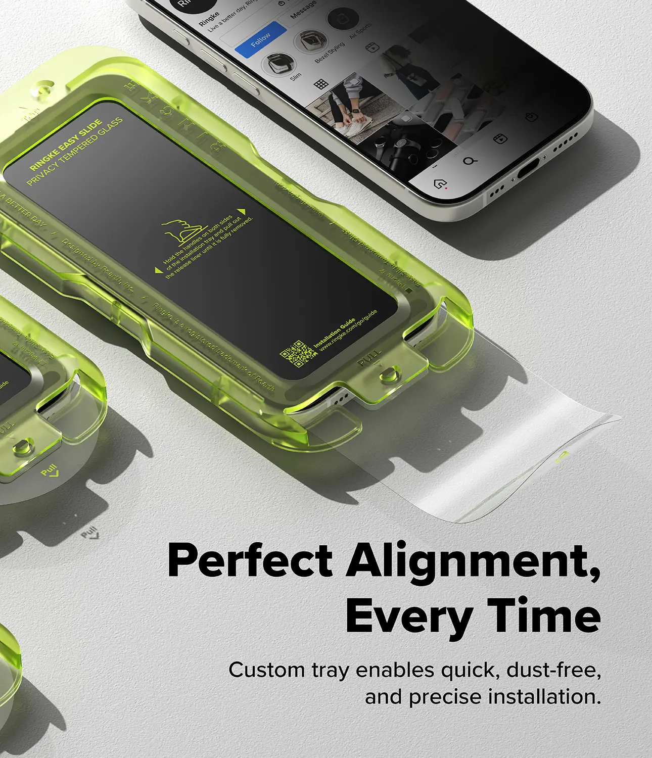 Easy Slide Privacy Glass (2-pack) iPhone 17