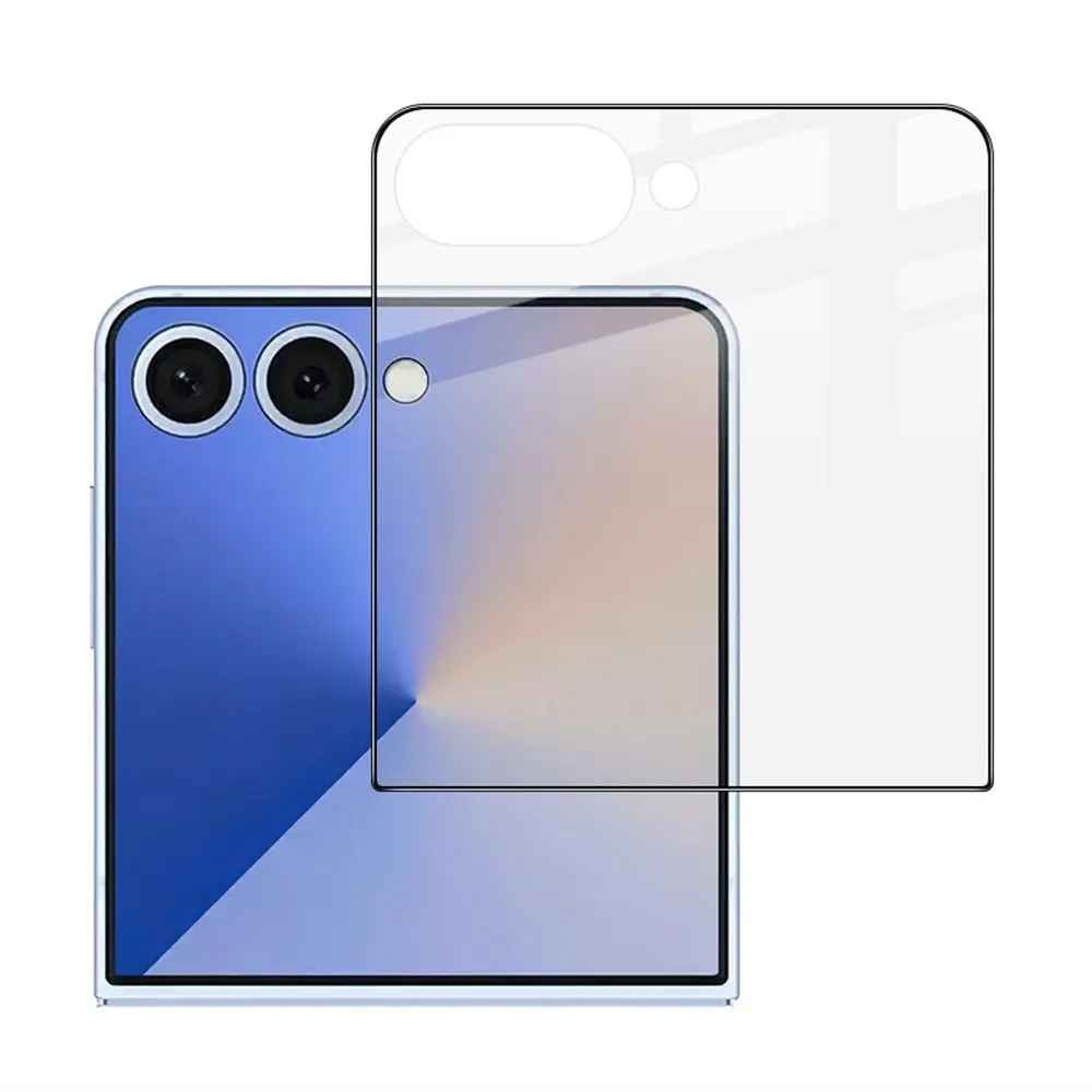 Full-fit Hærdet Glas Skærmbeskytter Samsung Galaxy Z Flip 7 sort