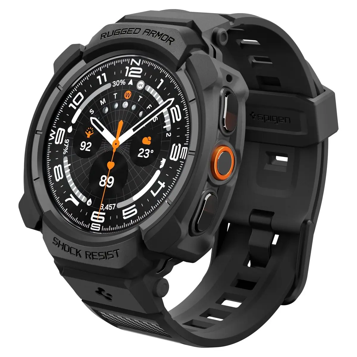 Samsung Galaxy Watch Ultra 2 (2026) Case Rugged Armor Pro Black