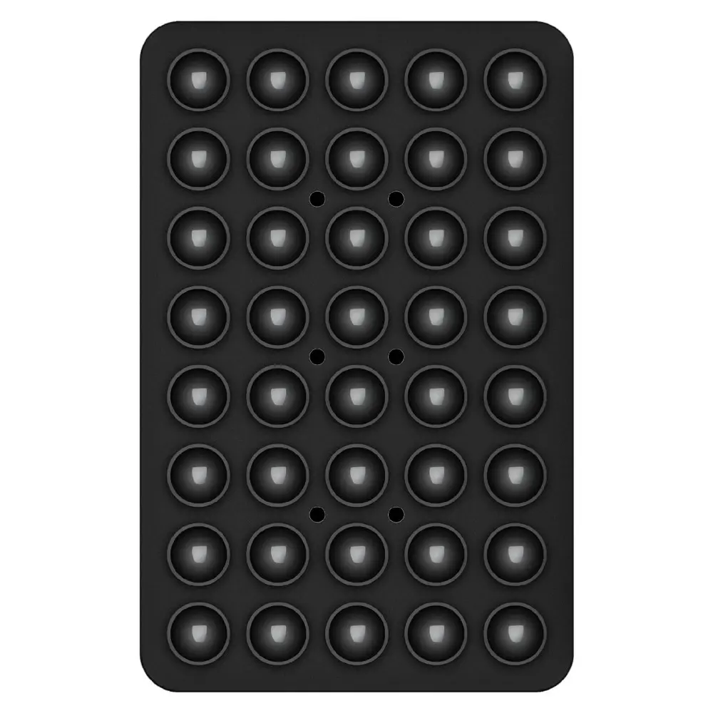 Mobilholder med dobbeltsidede sugekopper sort