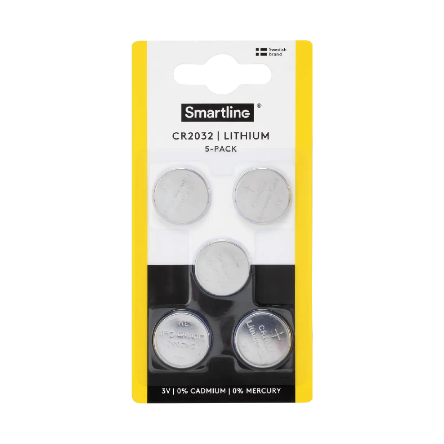 Litium Knapcellebatteri CR2032 (5-pack)