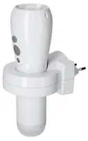 Oppladbar lommelykt med nattlys, Hvit