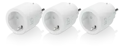 Smart WiFi-afbryder med timer 10A (3-pack), Hvid