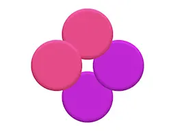 Freestyle Øreputer 4-pack, Rosa/lilla