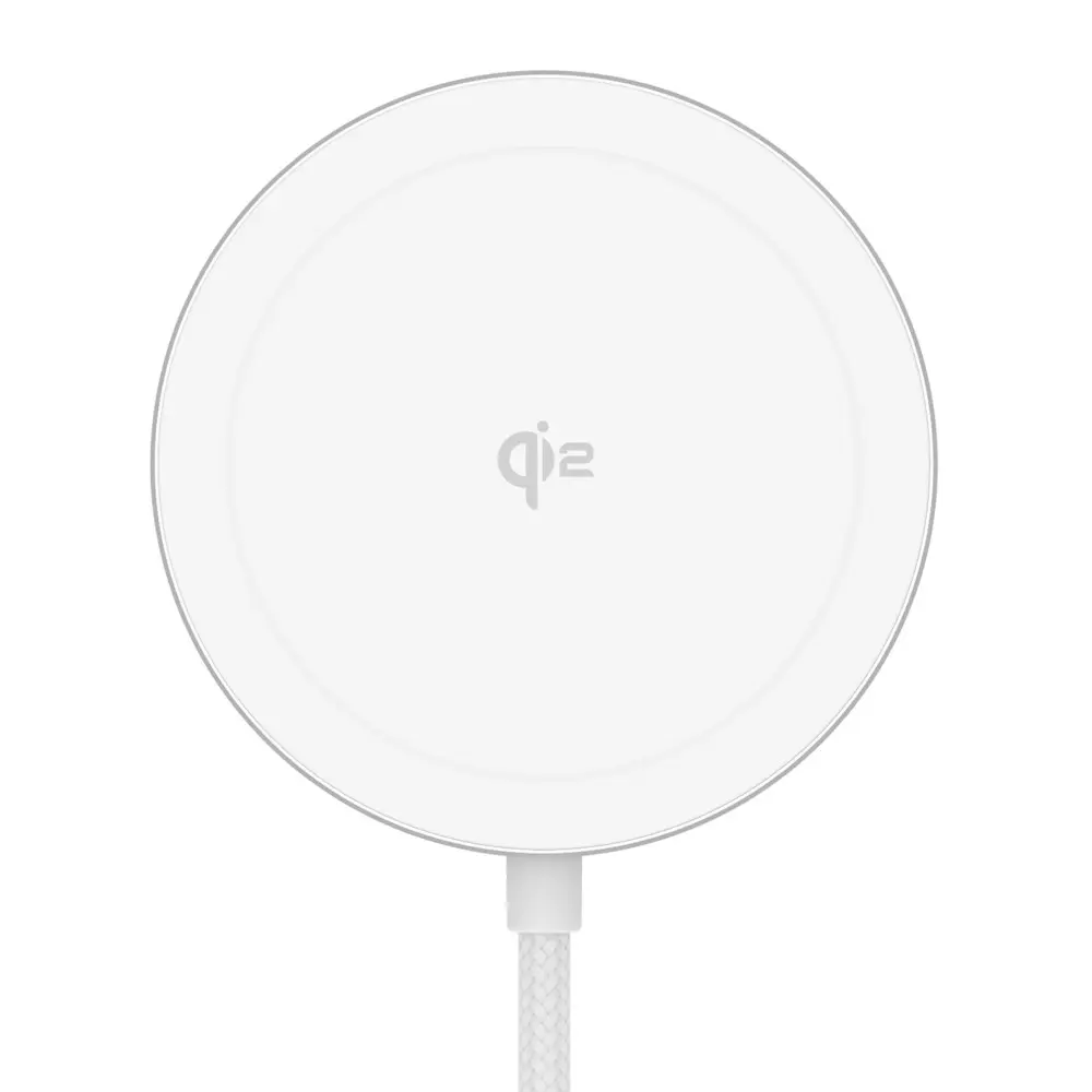 Apple iPhone 16 Qi2 15W Magnetisk Trådlös Laddningsplatta vit