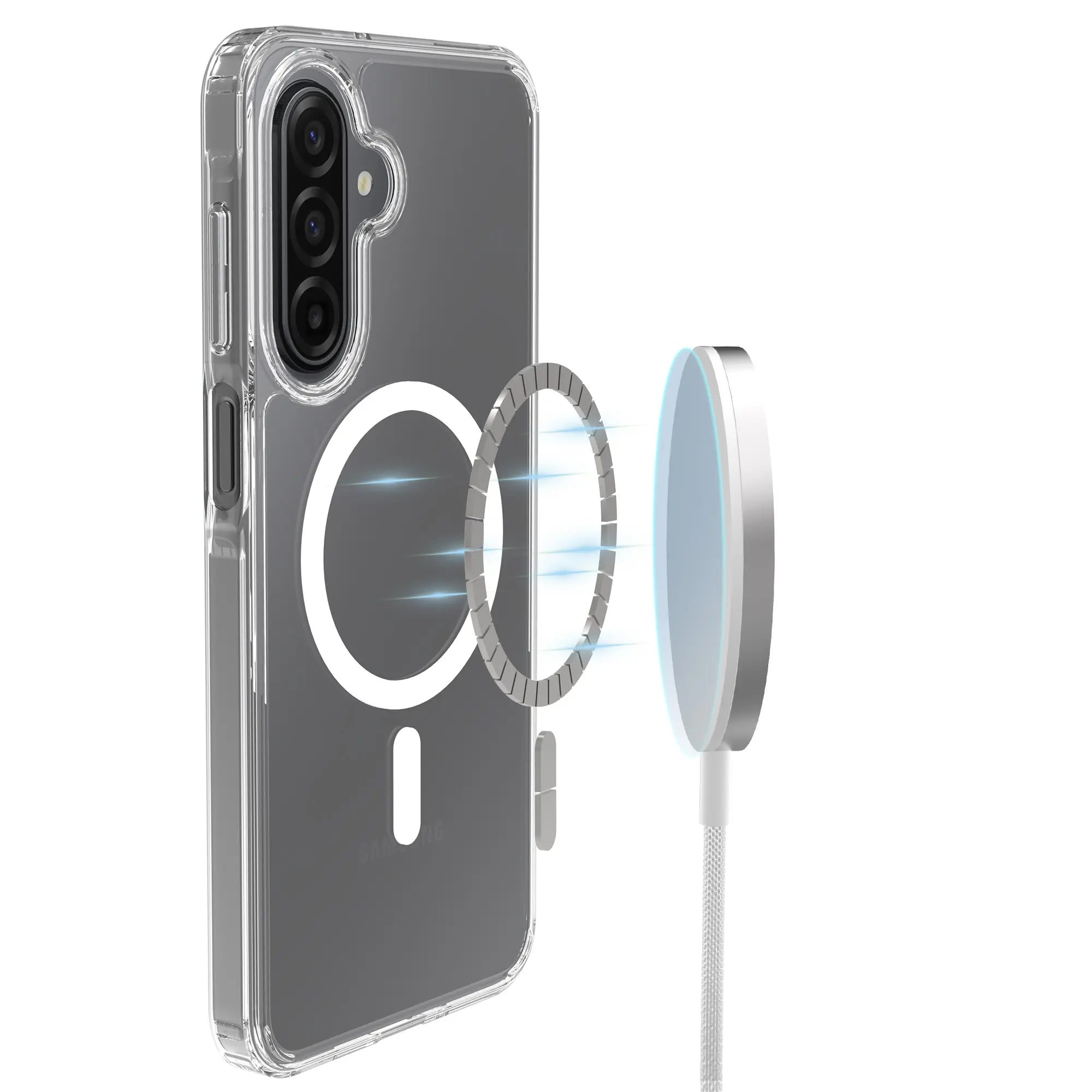 Hybridskal MagSafe Samsung Galaxy A17 Genomskinlig