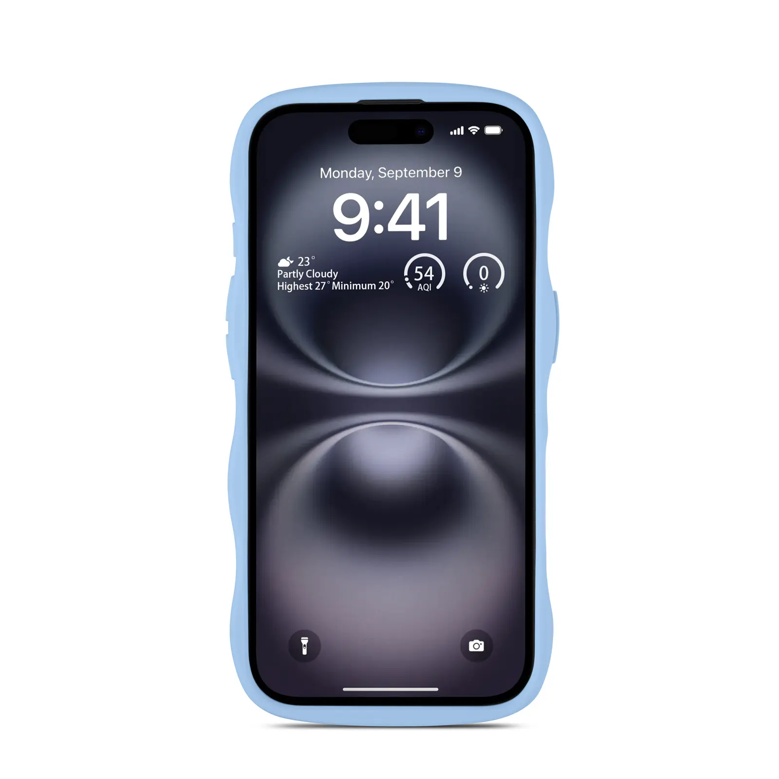 The Wave Case iPhone 17 Blå