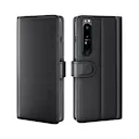 Ægte Læderetui Sony Xperia 1 IV Sort