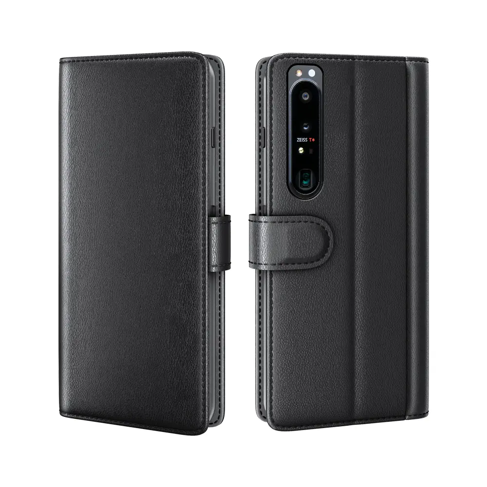 Ægte Læderetui Sony Xperia 1 IV Sort