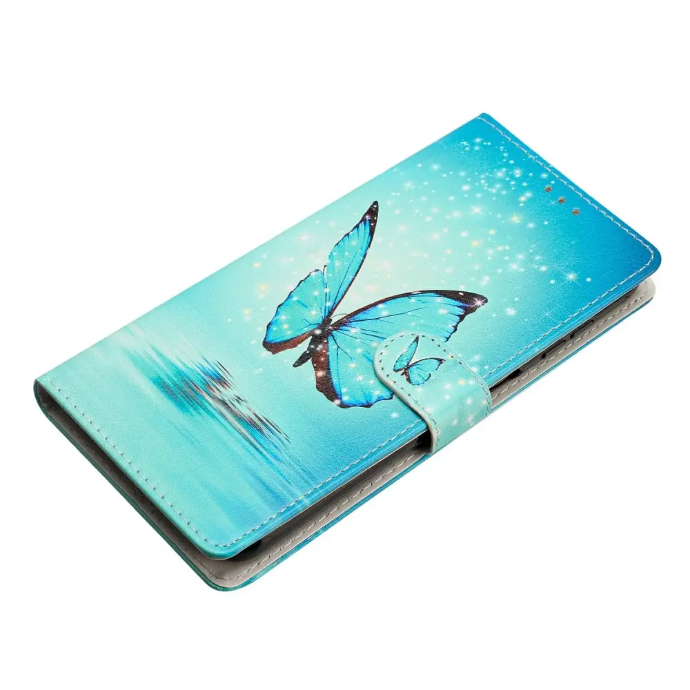 Mobilfodral Xiaomi Redmi 14C blå fjärilar