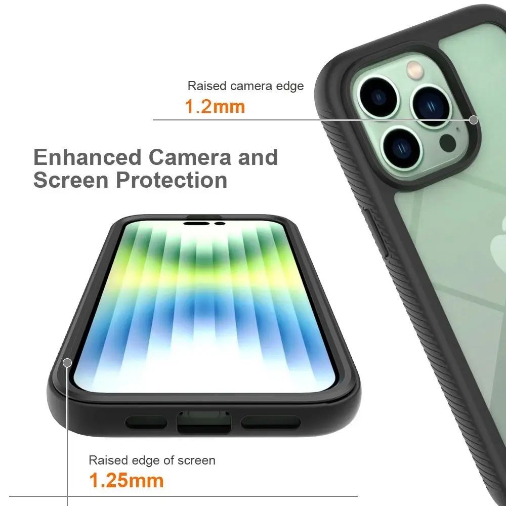Full Protection Case iPhone 14 Pro Max Svart