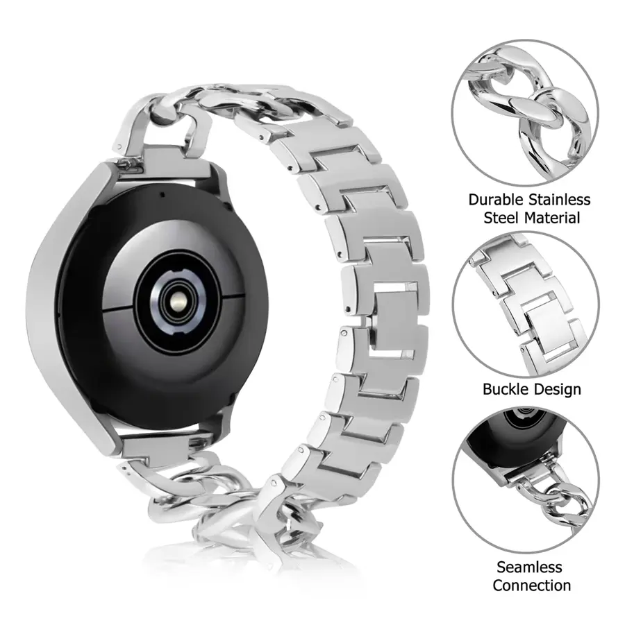 Braided Chain Bracelet Samsung Galaxy Watch 8 40mm Silver