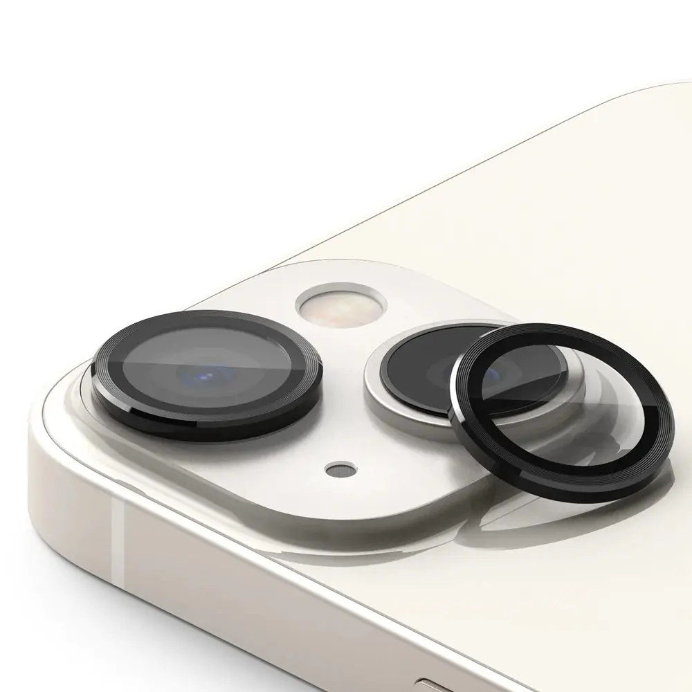 Camera Lens Frame Glass iPhone 14 Svart