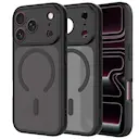 iPhone 18 Pro Max Hybrid-deksel Magnetisk,  Frosted Black
