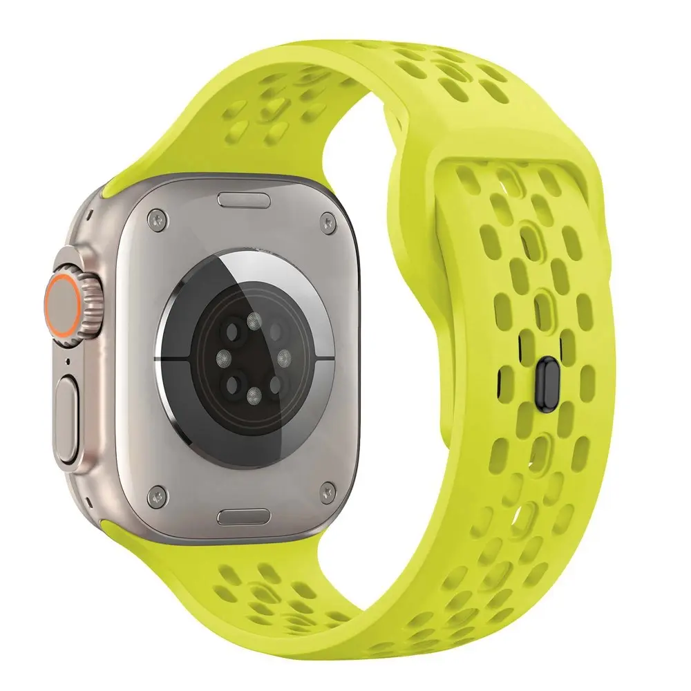 Silikonarmband Sport Apple Watch Series 1-3 42mm Neongul